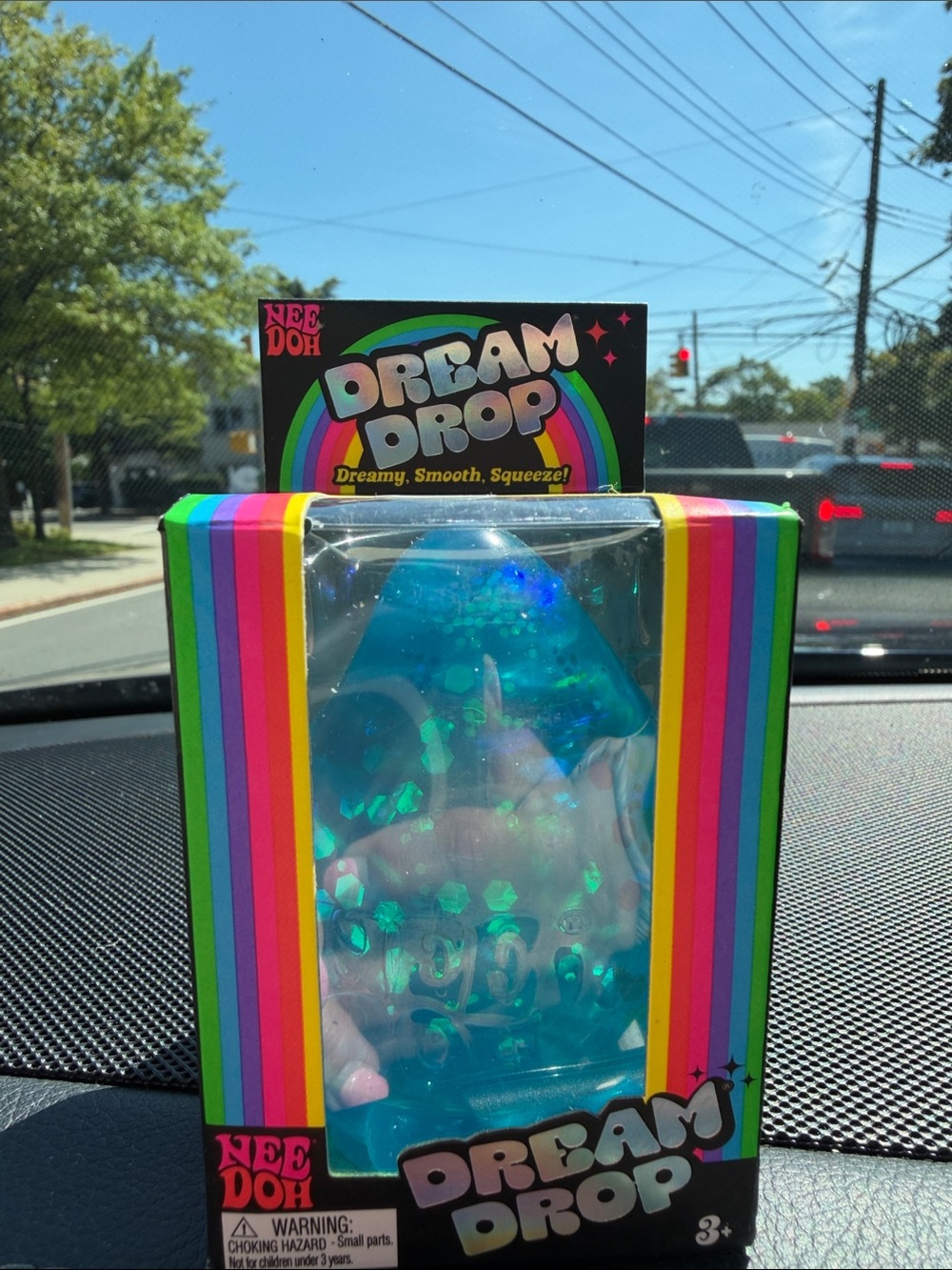 NEEDOH BLUE DREAM DROP BY SCHYLLING THE ULTIMATE GLITTER SQUISH TOY!